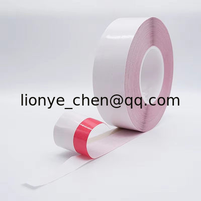 Paper Industry Single Side Adhensive Tape, Pink Water Soluble Splicing Tape for Coating, Printing, Film